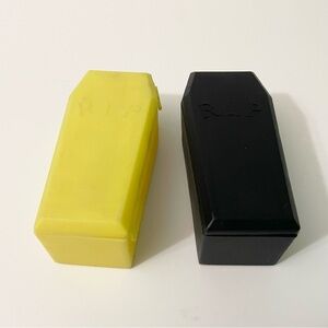 Vintage Gogos Crazy Bones Coffins Lot of 2